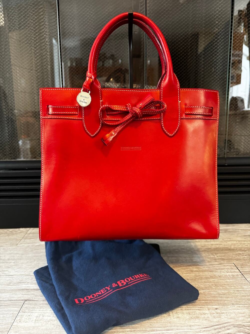 Red Dooney & Bourke Alto Tassel bag purse made in Italy